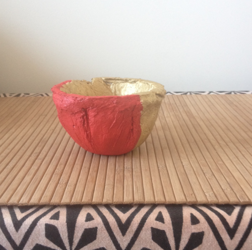 paper mache project — jessica bowl